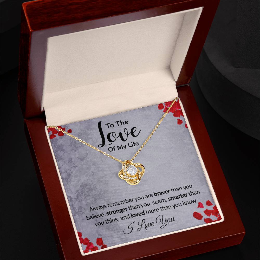 Wearing Cute® Love Knot Necklace