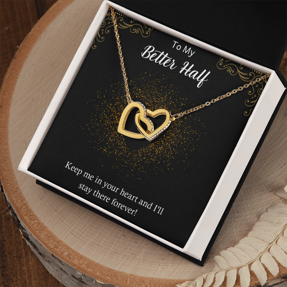 Wearing Cute® Interlocking Hearts Necklace