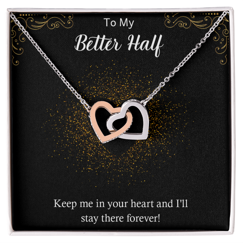 Wearing Cute® Interlocking Hearts Necklace