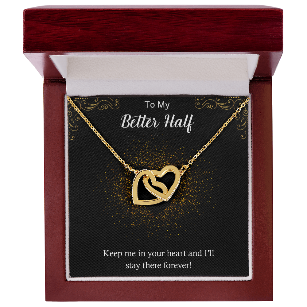 Wearing Cute® Interlocking Hearts Necklace