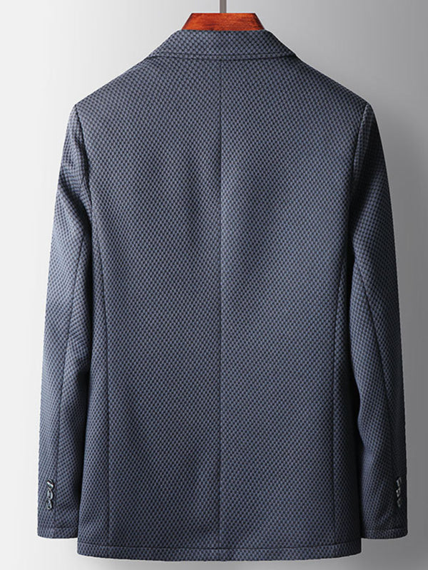 Men's Casual Knit Textured Suit Jacket