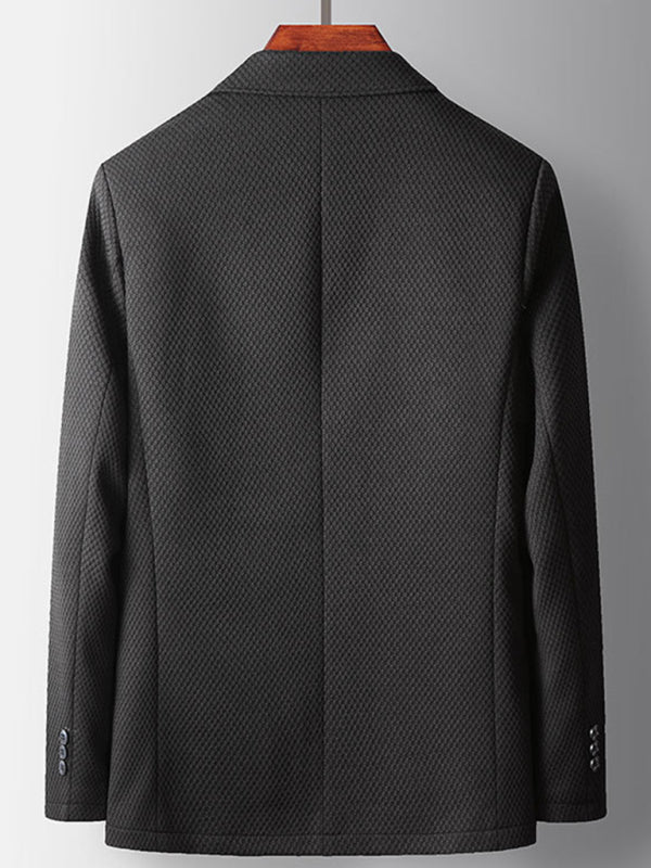 Men's Casual Knit Textured Suit Jacket