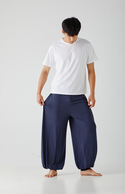 Men's home pants modal thin style loose and comfortable wide leg pants home clothes