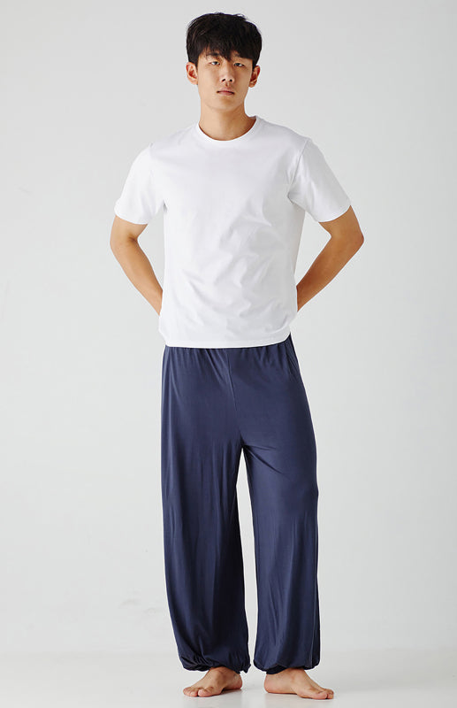 Men's home pants modal thin style loose and comfortable wide leg pants home clothes
