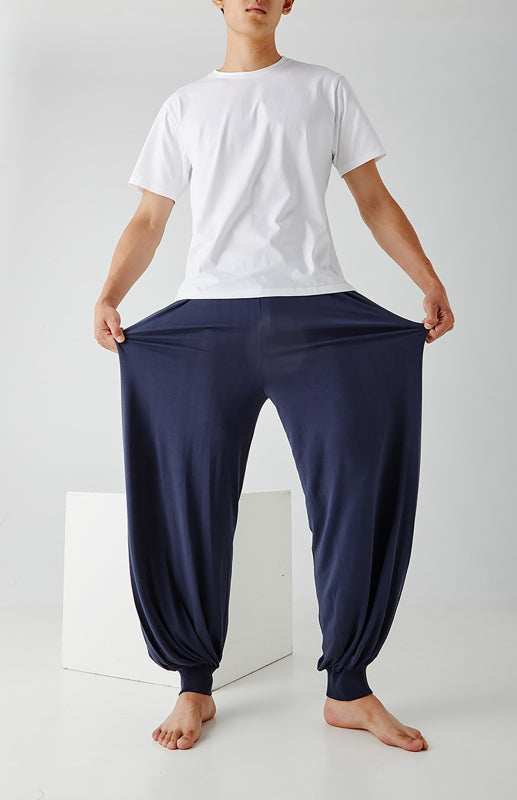 Men's home pants modal thin style loose and comfortable wide leg pants home clothes