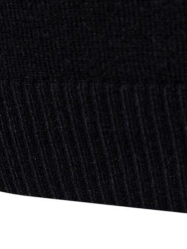 Men’s Solid Color Long Sleeve Turtleneck Sweater Top