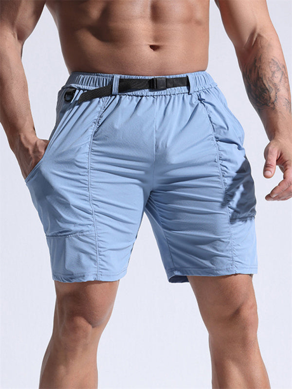 Men's Sports Shorts Loose Casual Pants Cropped Pants Multi-Pocket Overalls