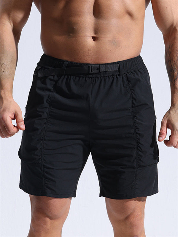Men's Sports Shorts Loose Casual Pants Cropped Pants Multi-Pocket Overalls