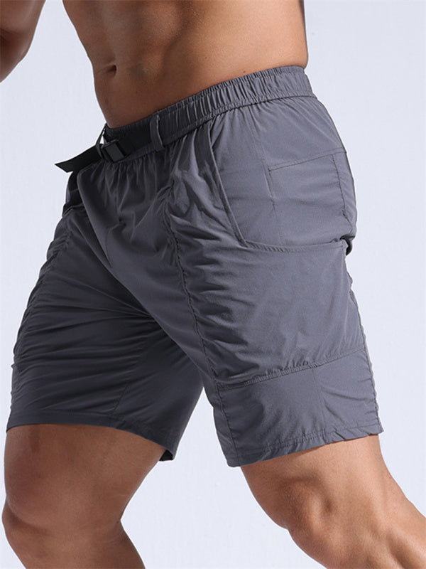 Men's Sports Shorts Loose Casual Pants Cropped Pants Multi-Pocket Overalls
