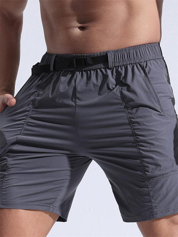 Men's Sports Shorts Loose Casual Pants Cropped Pants Multi-Pocket Overalls