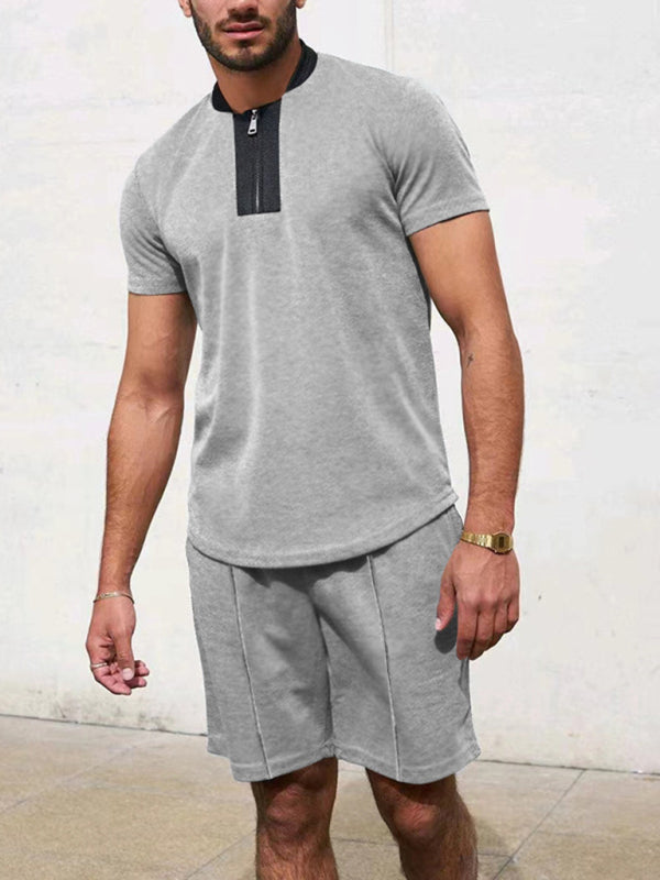 Men's Color Trim Ignace Short Sleeve Quarter Zip Gift Top