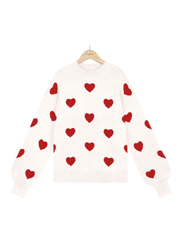 Women's Love Print Sweater