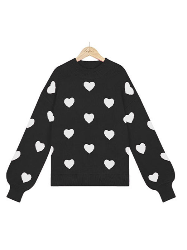 Women's Love Print Sweater