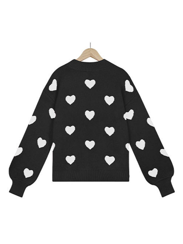 Women's Love Print Sweater