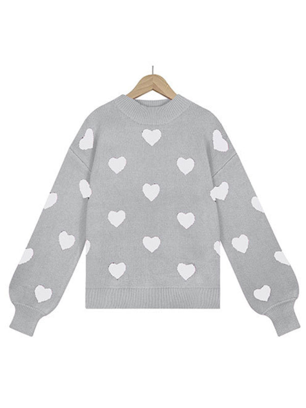 Women's Love Print Sweater