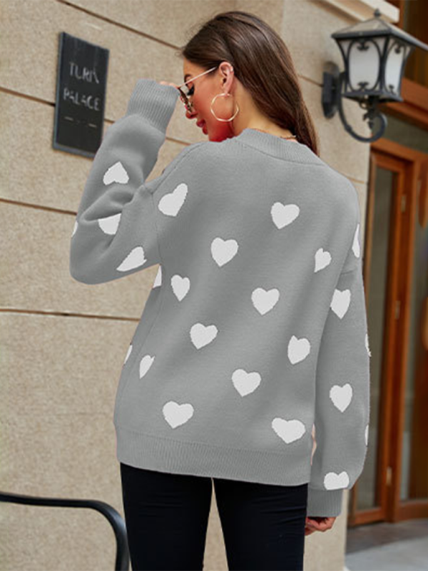 Women's Love Print Sweater