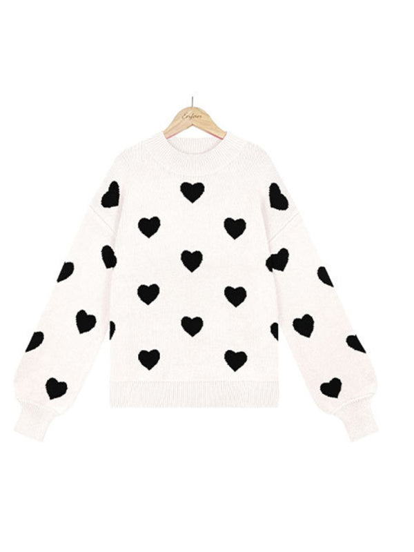 Women's Love Print Sweater