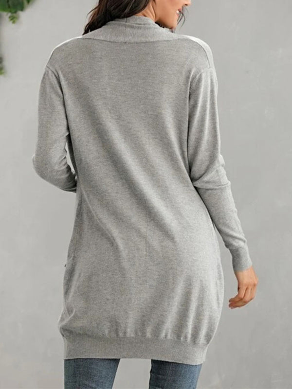 Women's Solid Color Everyday Open Front Cardigan