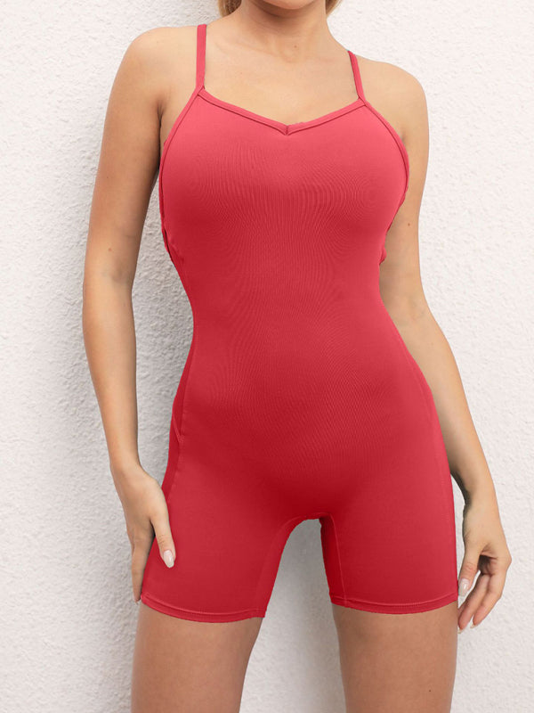 Women's Solid Color free Throw Jumpsuit