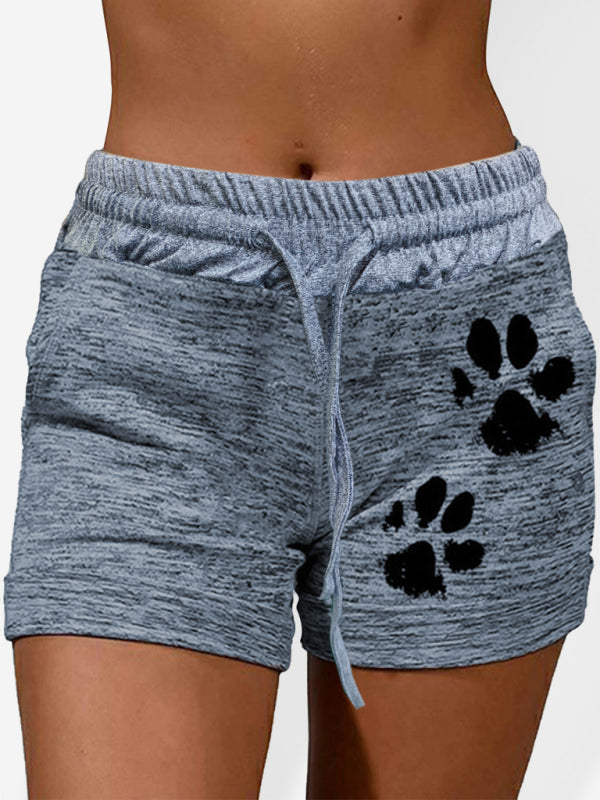 Women's Paws Print Shorts