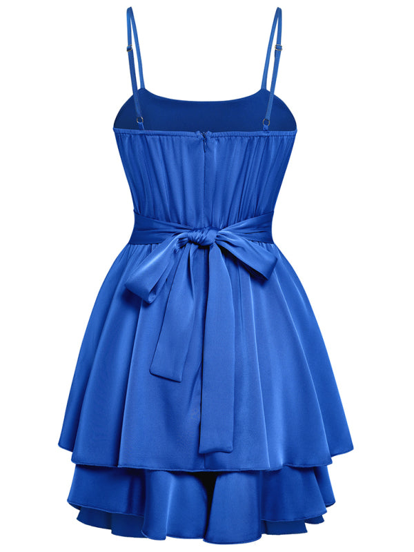 Elegant and sexy Women's cross-border casual solid color sling waist jumpsuit for women