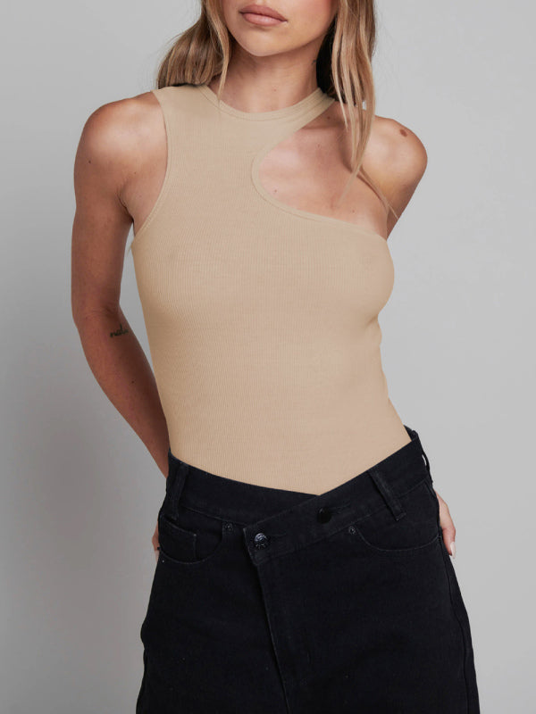 Women's Solid Color Essential Cutout Bodysuit