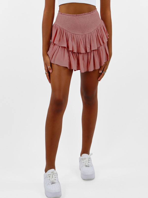 Women's Casual Fashion All-Match Cake Short Skirt