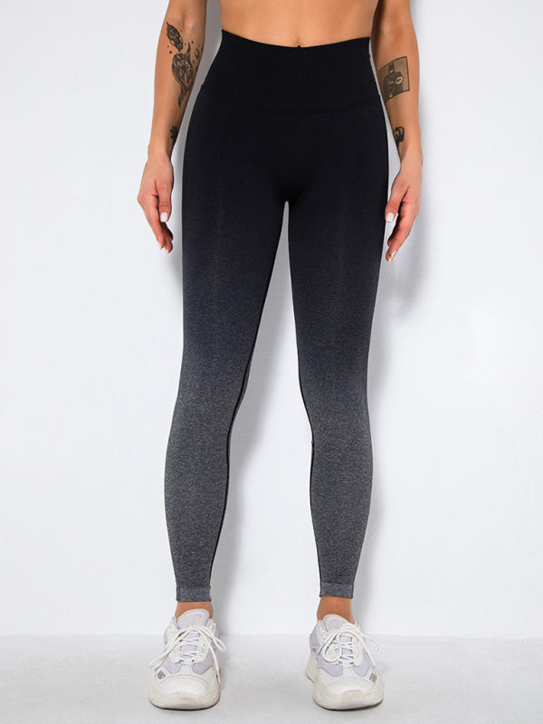 Women's Seamless Gradient Slim Body Quick-drying Sexy Peach Hip Sports Fitness Pants