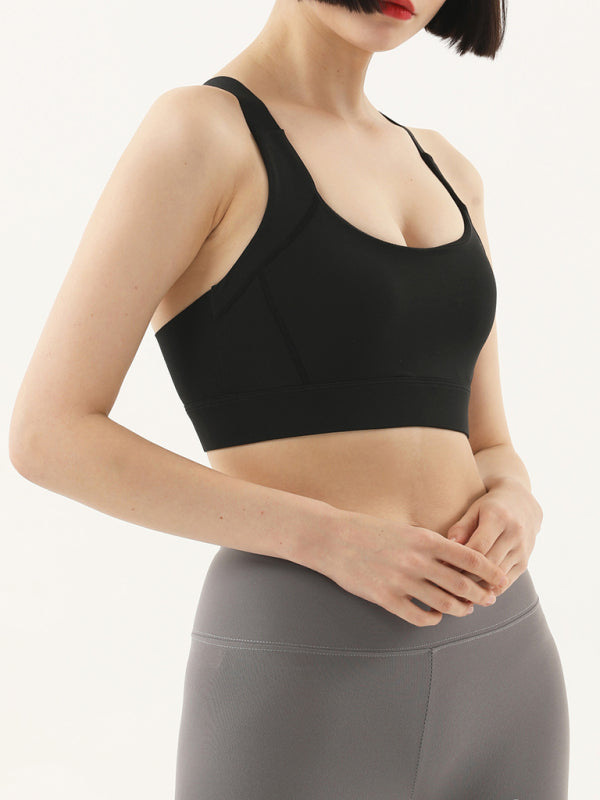 Women's high-strength shockproof push-up seamless back sports underwear