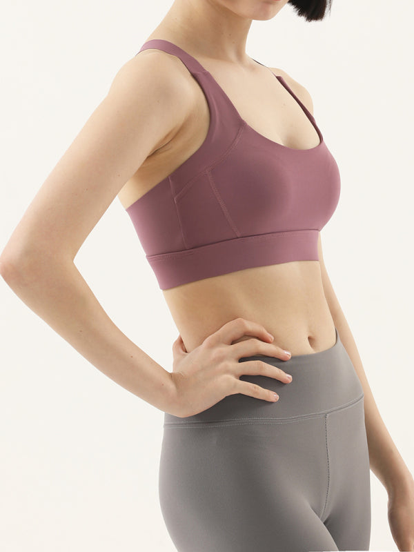 Women's high-strength shockproof push-up seamless back sports underwear