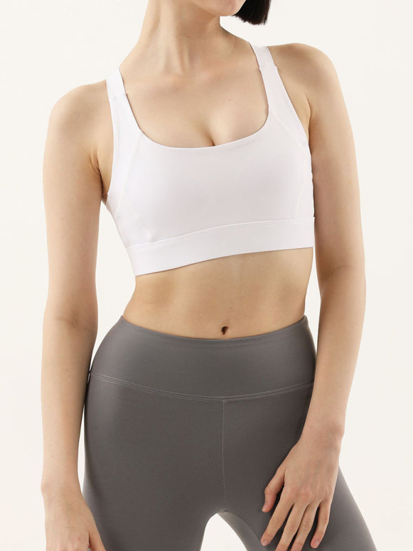 Women's high-strength shockproof push-up seamless back sports underwear