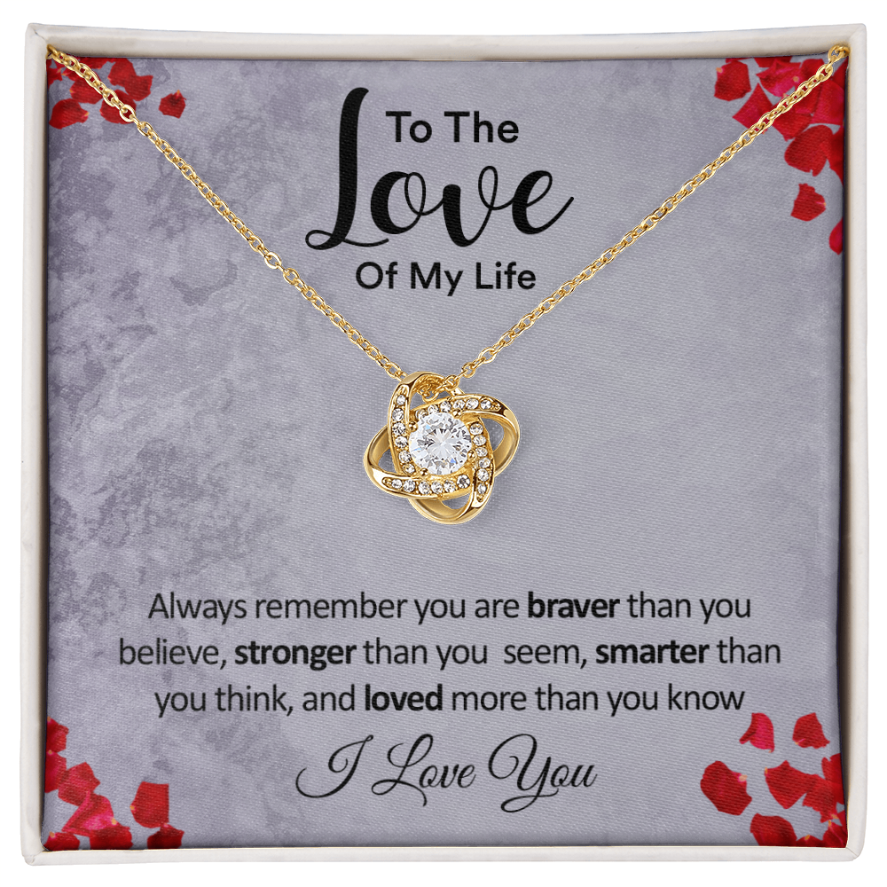 Wearing Cute® Love Knot Necklace