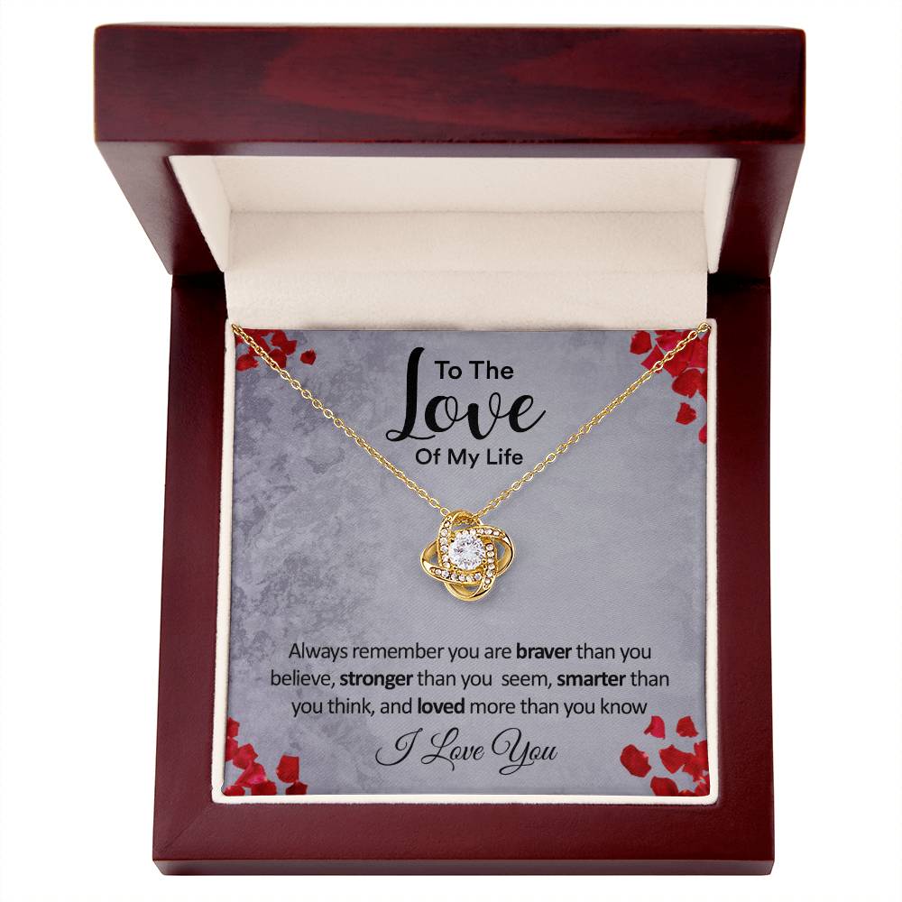 Wearing Cute® Love Knot Necklace