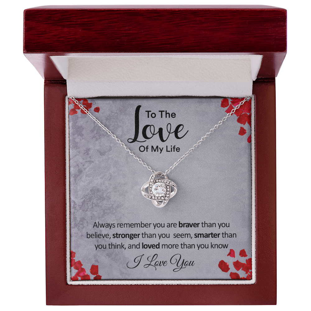 Wearing Cute® Love Knot Necklace