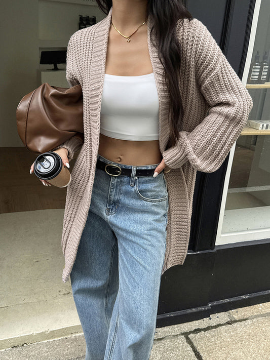 Casual woolen coat sweater