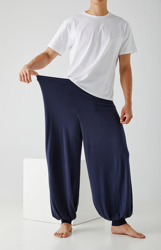 Men's home pants modal thin style loose and comfortable wide leg pants home clothes