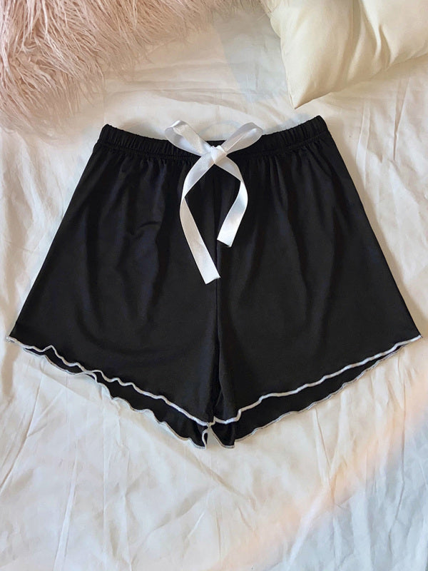 Women's Knitted Casual Comfort Short Pajama Pants