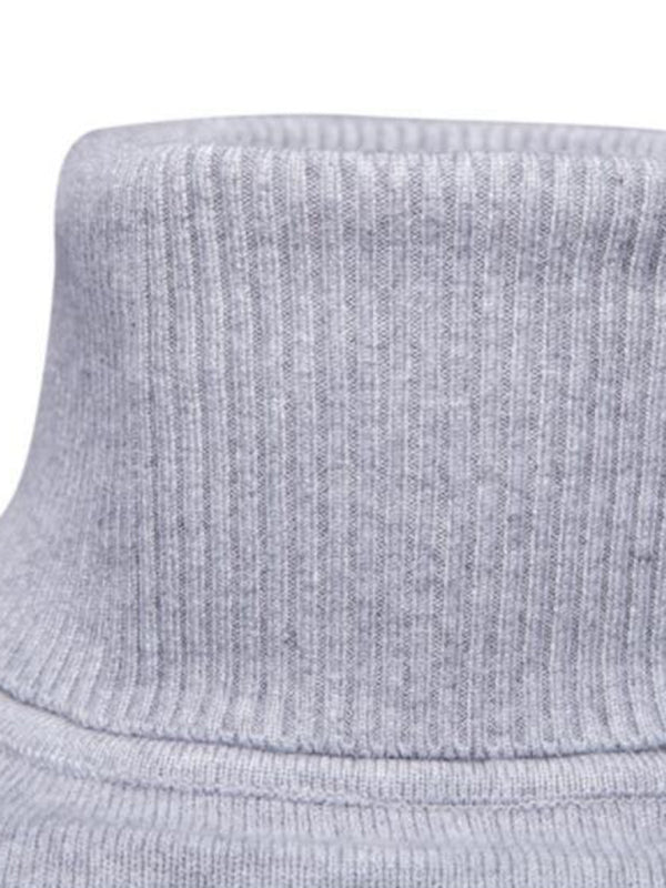 Men’s Solid Color Long Sleeve Turtleneck Sweater Top
