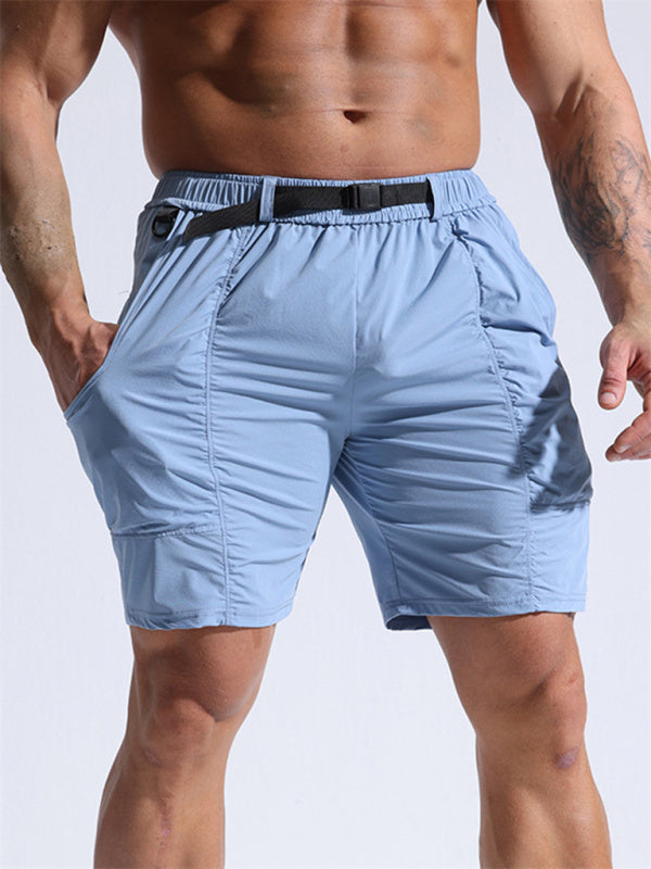 Men's Sports Shorts Loose Casual Pants Cropped Pants Multi-Pocket Overalls
