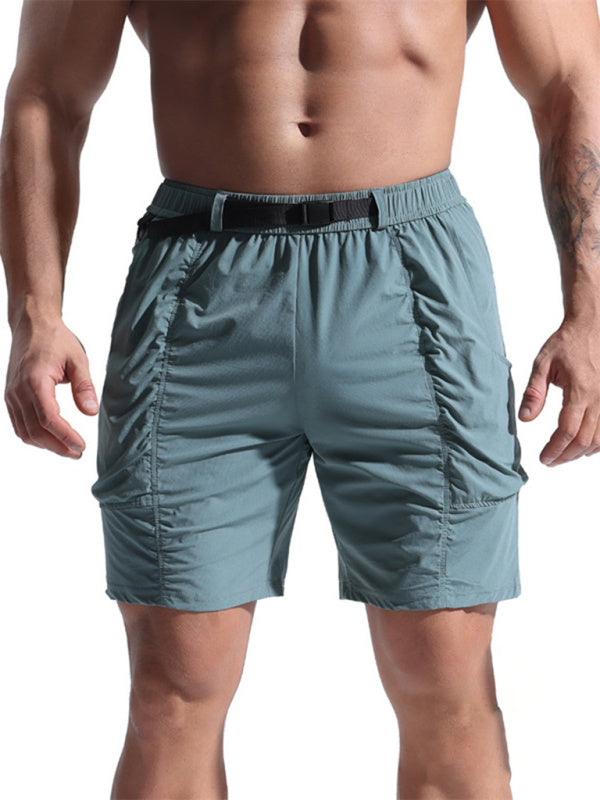 Men's Sports Shorts Loose Casual Pants Cropped Pants Multi-Pocket Overalls