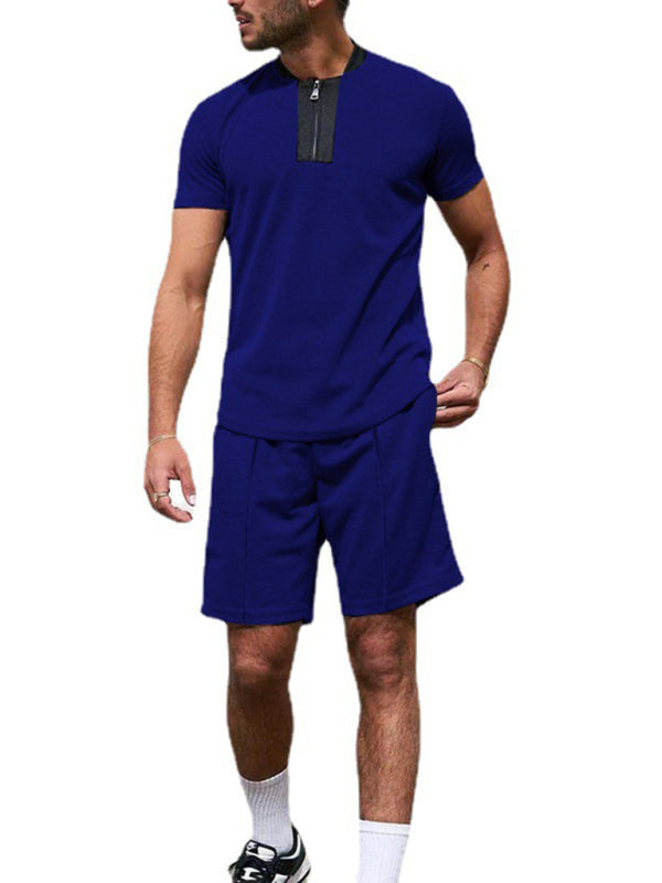 Men's Color Trim Ignace Short Sleeve Quarter Zip Gift Top