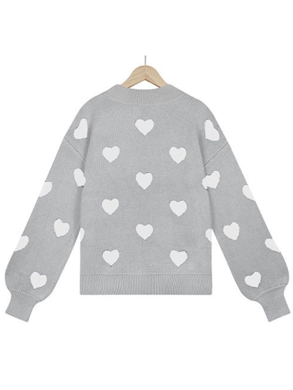Women's Love Print Sweater