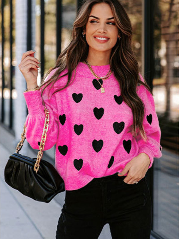 Women's Love Print Sweater