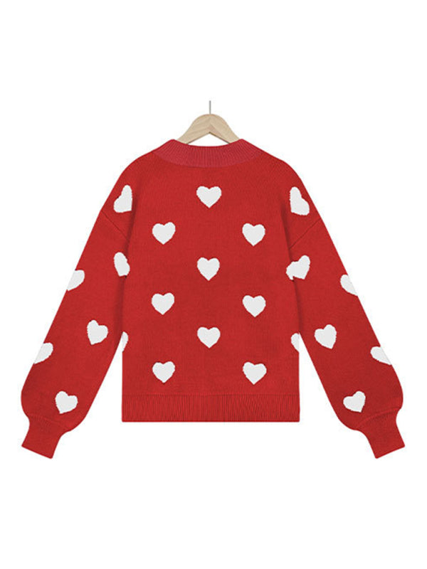 Women's Love Print Sweater
