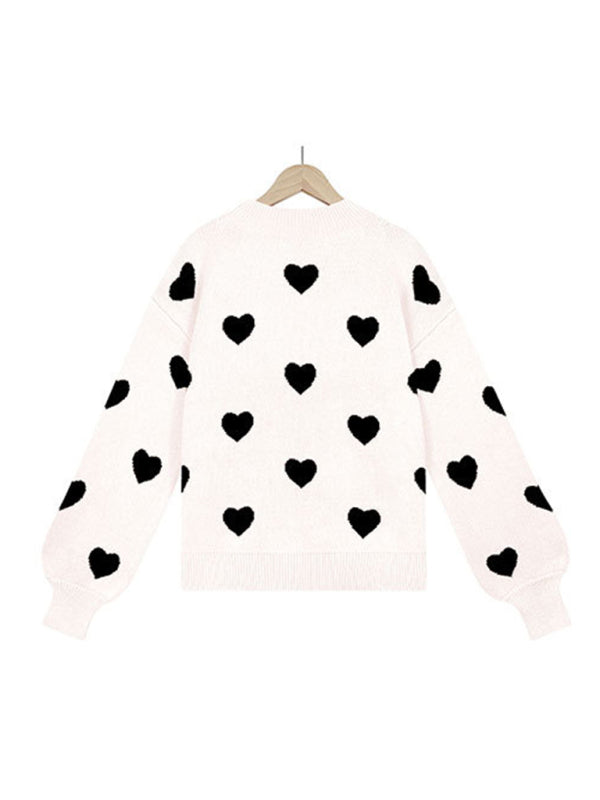 Women's Love Print Sweater