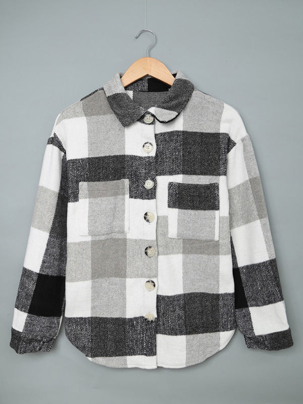 Women's Plaid Print Shacket