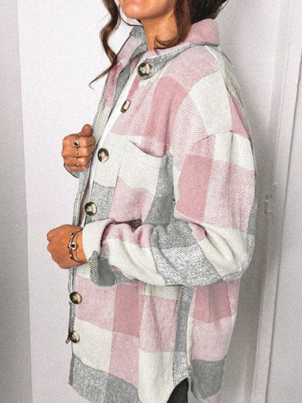 Women's Plaid Print Shacket
