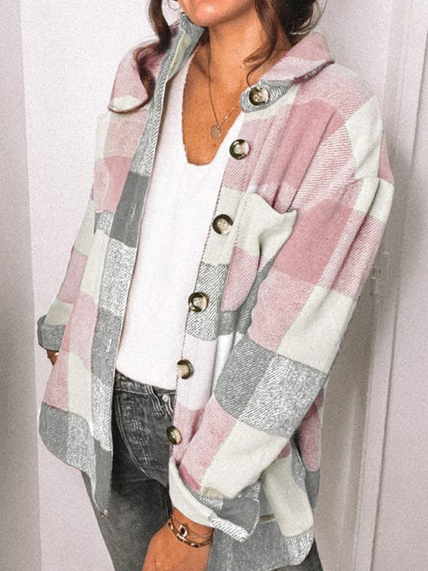 Women's Plaid Print Shacket