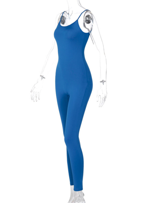 Women's Solid Color Uplevel Space Dye Midi Jumpsuit