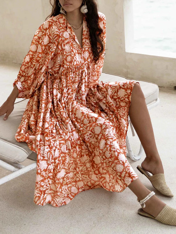 Women's True Romance Printed Midi Dress